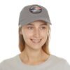 Sausalito California Hat - Leather Patch Cap with Heron & Coastal Sunset, Retro Bay Area Souvenir, Unique Travel Gift Dad Hat