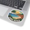 Zuma Beach Sticker - Retro Cartoon California Decal, Funny Travel Souvenir, Cool Beach Art, Malibu Summer Vibe Gift Idea