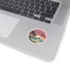 14978802486466126101_1200.jpeg Ventura California Sticker - Retro Pixel Art Sunset with Pier and Pelican, Beach Vibes Coastal Aesthetic Travel Design