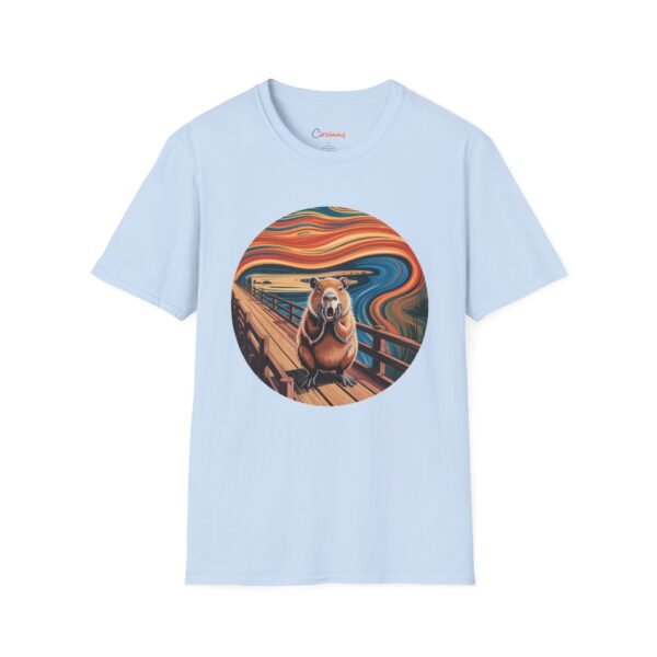 The Capy Scream T-Shirt - Funny Capybara Art Tee Inspired by The Scream | Unisex Softstyle Shirt for Animal & Meme Lovers