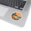 Ventura, California - Sunset on the shore of the beach - Kiss-Cut Stickers
