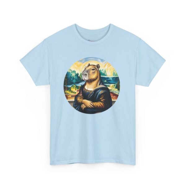 La Mona Capy | Funny Capybara Nation Tee - CapyLisa Art Parody Shirt, Cool Animal Lover Gift, Unisex Softstyle T-Shirt