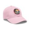 Carmel by the Sea Hat - Pixel Art Sunset Leather Patch Cap, California Coastal Retro Style, Unique Travel Souvenir Gift