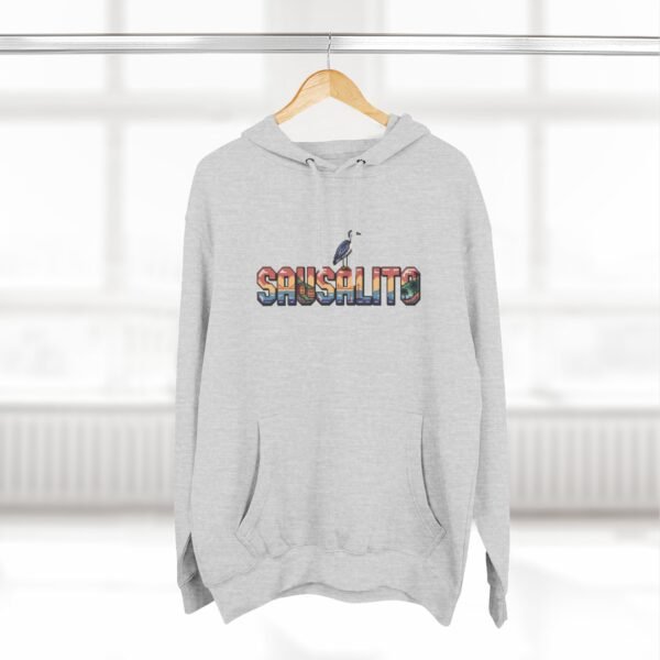 Sausalito Pixel Art Hoodie - Coastal California Vibes, Golden Gate Sunset, Sailboats & Nature - City Vibes Collection, Cozy Unisex