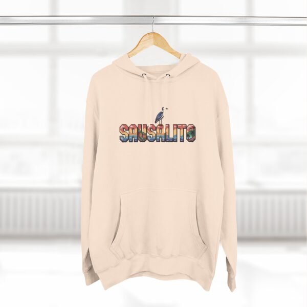 Sausalito Pixel Art Hoodie - Coastal California Vibes, Golden Gate Sunset, Sailboats & Nature - City Vibes Collection, Cozy Unisex