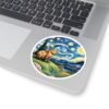 Capybara Starry Sky Sticker - Whimsical Art-Inspired Kiss-Cut Sticker for Nature & Animal Lovers, Cute Gift, Laptop Decal, Planner Sticker,