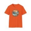 Ventura, California | Aerial view drawing of Ventura Pier - Unisex Softstyle T-Shirt