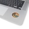 Kiss-Cut Stickers - Ventura, California Surfing Eclipse, Coastal Sticker, Ocean Decal, Beach Lover Gift, Laptop Sticker, Water Bottle Decal