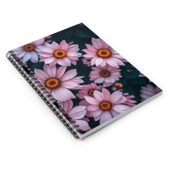 Pink Daisy Spiral Notebook - Floral Journal for Notes, Sketches, or Gifts, Ruled Line, Cute Stationery, Writing Pad, School Supplies, Pretty