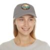 Cabo de Gata Hat - Spain Leather Patch Cap, Retro Coastal Sunset Design, Mediterranean Travel Souvenir, Unique Beach Town Gift
