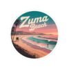 Zuma Beach Sticker - Retro Sunset California Vibes - Coastal Travel Gift