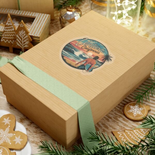 15441916852885637216_1200.jpeg Sticker, Ventura California Coastal Sunset Vibes, Beach Lover Gift, Travel Laptop Decal, Ocean Sea Theme Stationery, Planner Scrapbook