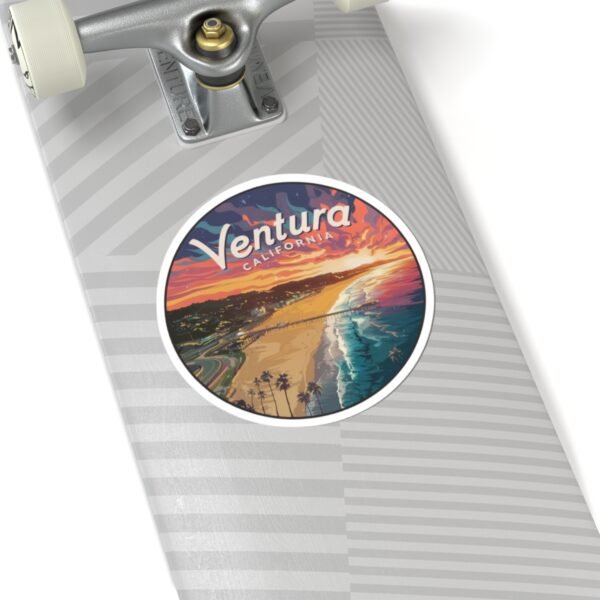 15465267268574646120_1200.jpeg Ventura California Pier Sunset Serenity Stickers, Coastal Vinyl Decals, Waterproof Sticker Pack, Laptop Accessories, Travelers Souvenirs,