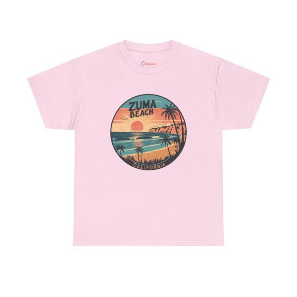 Zuma Beach Retro California T-Shirt - Vintage Sunset Coastal Tee, Surf Style Graphic Shirt, Malibu Ocean Waves Apparel