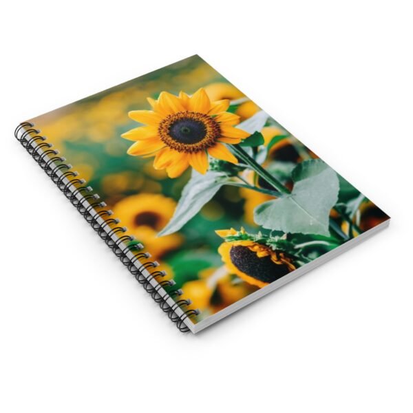 Unique Sunflower Spiral Notebook | Nature-Inspired Journal | Perfect for Notes and Gifts