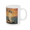 Carmel by the Sea California: Coastal Cliff Art Ceramic Mug
