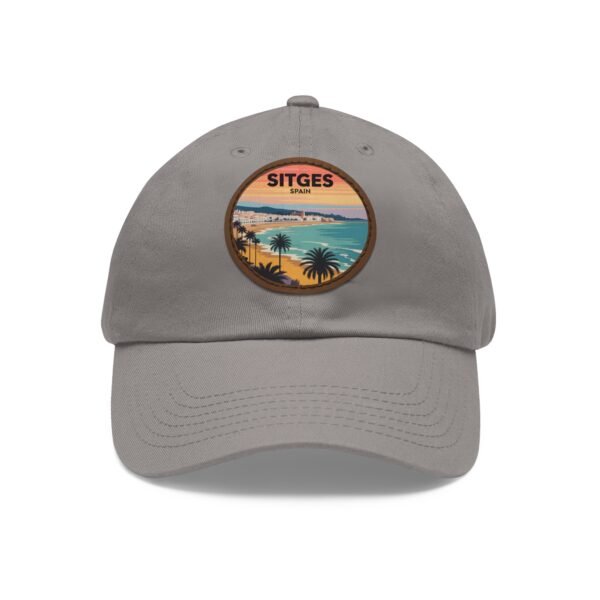 Sitges Spain Hat - Vintage Coastal Patch Cap, Retro Dad Hat with Sunset Beach Design, Mediterranean Travel Souvenir Baseball Cap