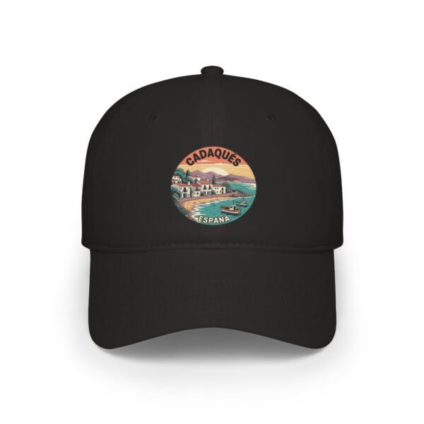 Cadaqués Spain Hat - Retro Coastal Dad Cap with Artistic Travel Design, Mediterranean Beach Souvenir, Spanish Village Gift