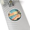 Tampa Florida Sticker - Retro Sunset Beach Design with Palm Trees, Pier and Ocean Waves - Vintage Coastal Travel Souvenir