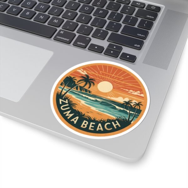 15708451027028908105_1200.jpeg Zuma Beach California Sticker - Retro Sunset Surf Vibes, Tropical Ocean Scene, Beach Lover Gift, Waterproof Vinyl Decal