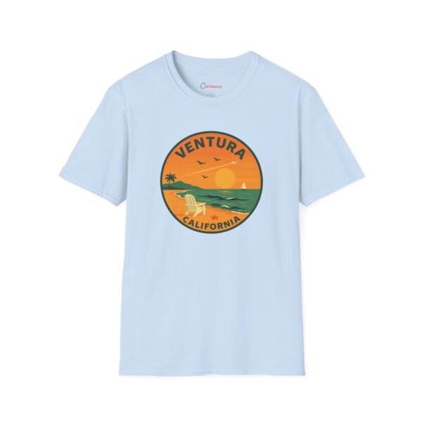 Ventura California T-Shirt | Retro Beach Sunset Shirt, Vintage Coastal Graphic Tee, West Coast Travel Gift, Ocean Vibes Apparel
