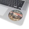 Cowboy Ride Kiss-Cut Stickers, El Paso Texas Sunset, Western Theme Decals, Southwestern Souvenirs, Wild West Vinyl Decals, Southwest Travel