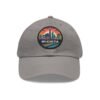 Wichita Kansas Hat - PU Leather Patch Retro City Skyline Baseball Cap, Wichita Travel Souvenir,