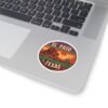 Desert Sunset Kiss-Cut Stickers | El Paso Texas, Cactus and Rocks, Southwestern Decor, Laptop Decals, Wanderlust Travel Accessories