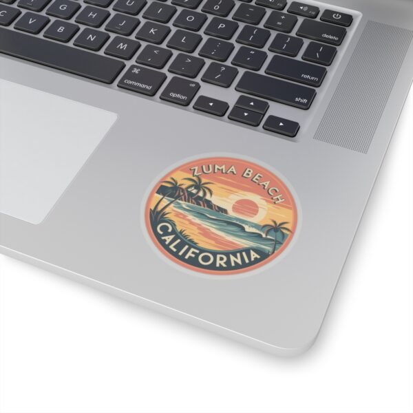 Zuma Beach California Sunset Serenity, Kiss-Cut Decals, Laptop Sticker, Scrapbooking, Water Bottle, Planner Stickers