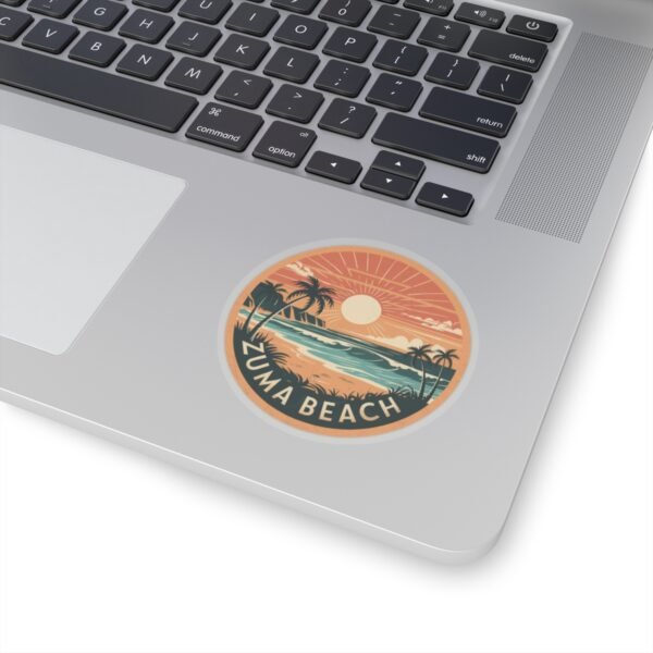 16245090093911682460_1200.jpeg Zuma Beach California Sticker - Retro Sunset Surf Vibes, Tropical Ocean Scene, Beach Lover Gift, Waterproof Vinyl Decal