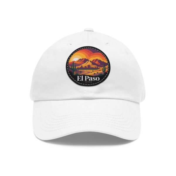 El Paso Texas Dad Hat - Retro Desert Sunset Embroidered Cap, Southwestern Patch Baseball Hat, Travel Gift, Unisex Coastal Style