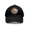 Ventura California Hat - Retro Coastal Embroidered Leather Patch Cap | Vintage Ocean Sunset Beach Design | Classic Dad Hat Gift