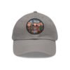El Paso Texas Hat - Leather Patch Desert Sunset Cap with Cactus & River, Retro Travel Baseball Dad Hat, City Vibes Souvenir Apparel