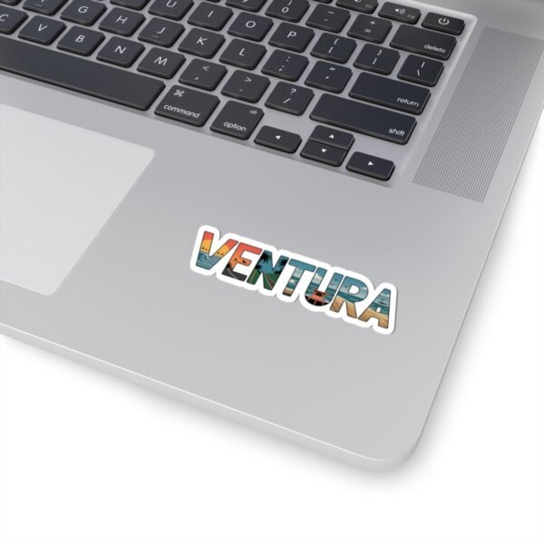 VENTURA California Sticker - Retro Coastal Design, 2x2 to 6x6 Vinyl Decal, Beach Vibes Aesthetic, Travel Gift, Van Life Accessory
