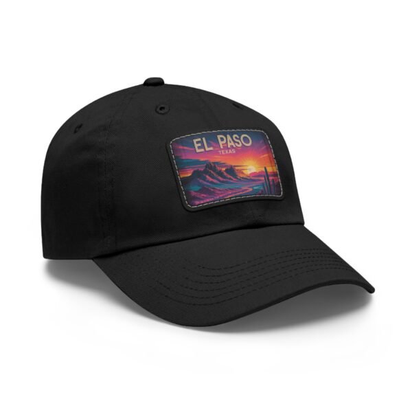 El Paso Texas Hat - Retro Sunset Desert Baseball Cap, Texas Travel Gift, Vintage Style El Paso Souvenir, Unisex Adjustable White Cap