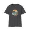 Ventura, California | Aerial view drawing of Ventura Pier - Unisex Softstyle T-Shirt