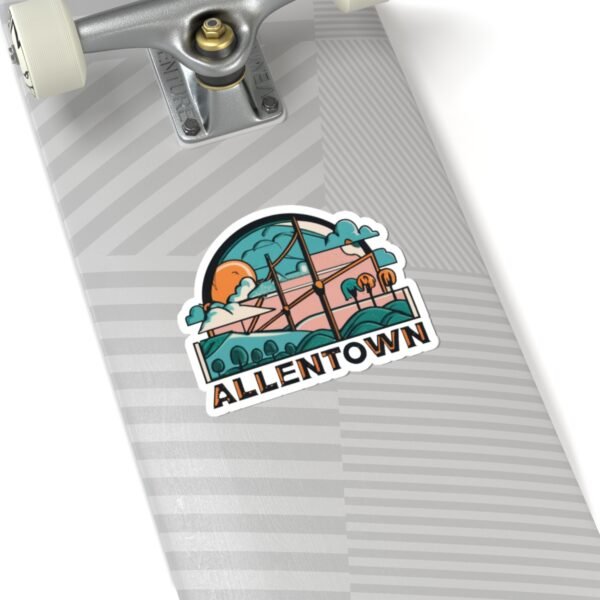 Allentown, Pennsylvania | Alternative city sunset - Kiss-Cut Stickers