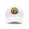 Zuma Beach California Hat - Leather Patch Sunset Surf Cap with Palm Tree, Retro Coastal Baseball Dad Hat, City Vibes Travel Souvenir