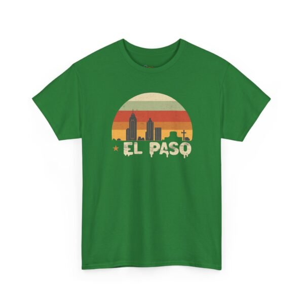 16646991378035790930_2048.jpeg El Paso, Texas | City center at sunset - Unisex Heavy Cotton Tee