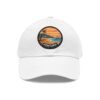 Ventura Hat - PU Leather Patch Retro Sunset Beach Baseball Cap, California Coastal Souvenir