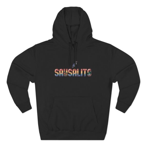 Sausalito Pixel Art Hoodie - Coastal California Vibes, Golden Gate Sunset, Sailboats & Nature - City Vibes Collection, Cozy Unisex