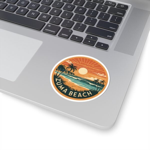 16795586032757730988_1200.jpeg Zuma Beach California Sticker - Retro Sunset Surf Vibes, Tropical Ocean Scene, Beach Lover Gift, Waterproof Vinyl Decal