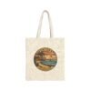 Ventura, California | Surfing eclipse - Cotton Canvas Tote Bag