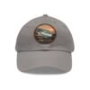 Carmel by the Sea Hat - Retro Coastal Leather Patch Cap, California Ocean Sunset Design, Vintage Travel Souvenir Beach Town Gift