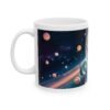 Capybara Astronaut Mug - Cosmic Space Art Coffee Cup with Earth - Cute Animal Lover Gift, Space Enthusiast Ceramic Mug