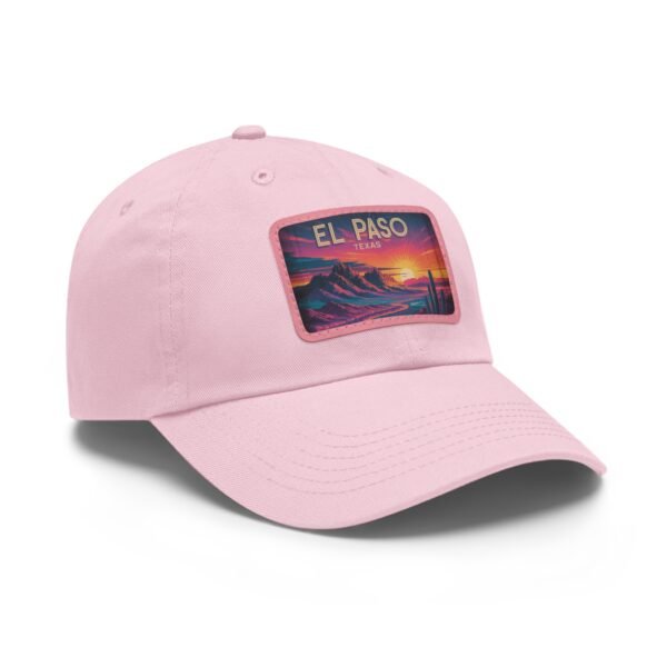 El Paso Texas Hat - Retro Sunset Desert Baseball Cap, Texas Travel Gift, Vintage Style El Paso Souvenir, Unisex Adjustable White Cap