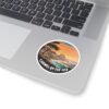 17047489968826784882_1200.jpeg Carmel-by-the-Sea California Sticker - Retro Coastal Sunset Cliffside Ocean Waves Design - Vintage Travel Souvenir Vinyl Decal
