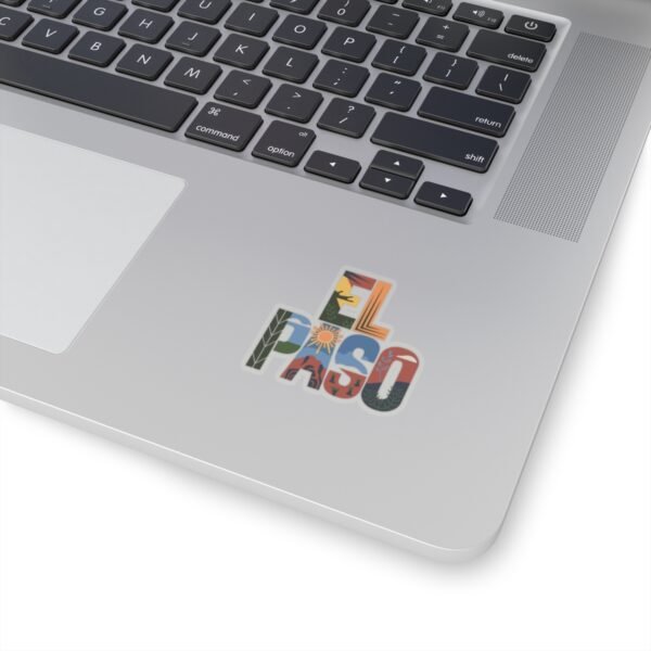 Stickers, Colorful El Paso Texas Nature Inspired Letter Art, Travel Gift Souvenir, Laptop Decal, Car Bumper Sticker, Planner Decoration