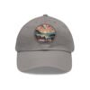 Carmel by the Sea Hat - Vibrant Sunset Leather Patch Cap, California Coastal Design, Retro Ocean View Travel Souvenir Gift