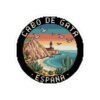 Cabo de Gata Spain Sticker - Retro Pixel Art Travel Badge with Lighthouse, Cliffs & Cactus - Vintage Coastal Souvenir Decal